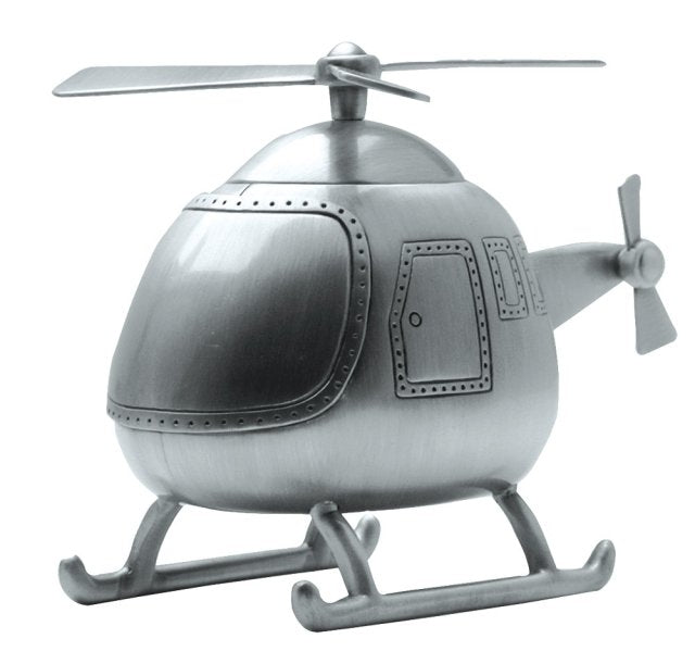 Fortinnet sparebøsse, helikopter