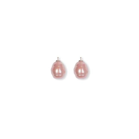 Heinzendorff barok dråbeformet perlevedhæng 16 mm rosa