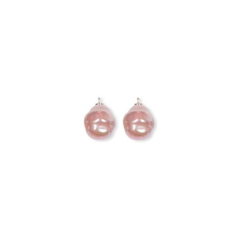 Heinzendorff barok dråbeformet perlevedhæng 20 mm rosa