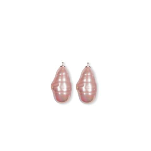 Heinzendorff barok  perlevedhæng 32mm rosa