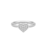 PURE HEART ring sølv