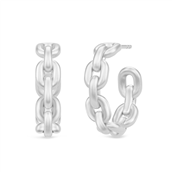 LINK CHAIN sølv creoler