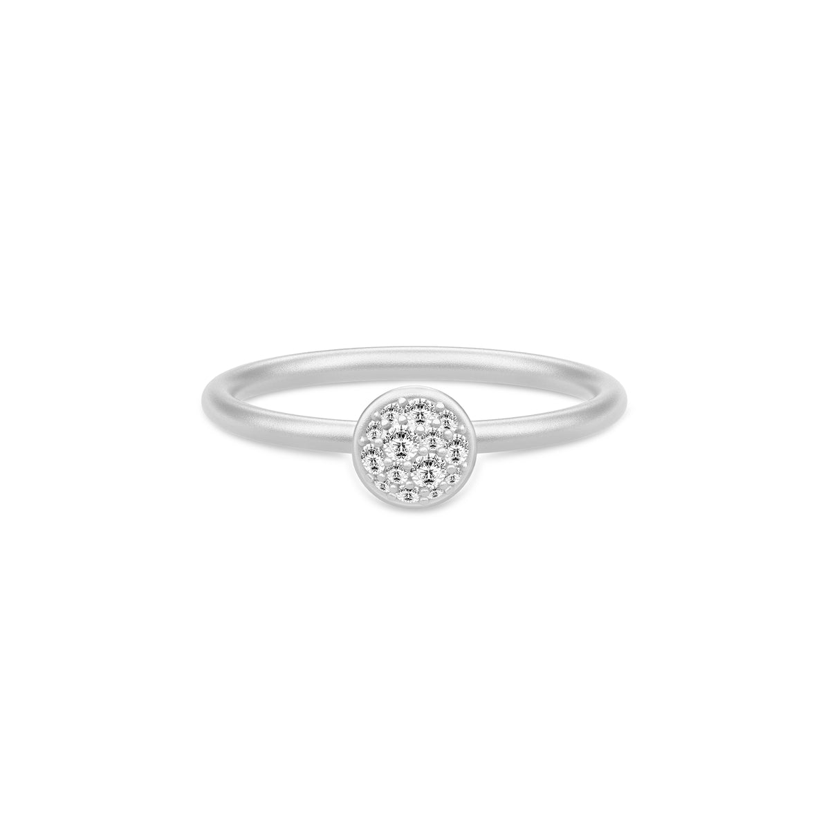 MULTIPAVÉ sølv ring