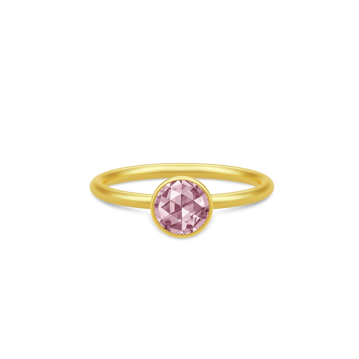 COCKTAIL forgyldt ring, lilla