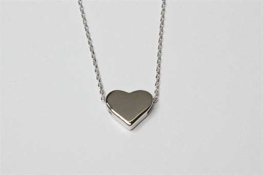 Sølv halskæde med hjerte