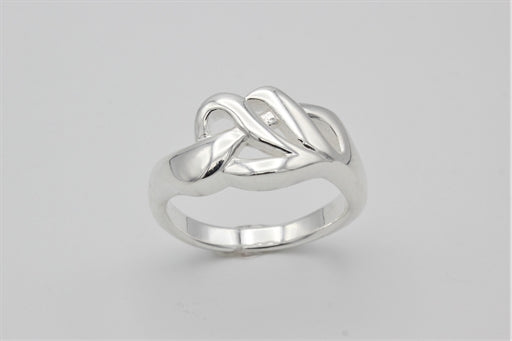Bølget sølv ring