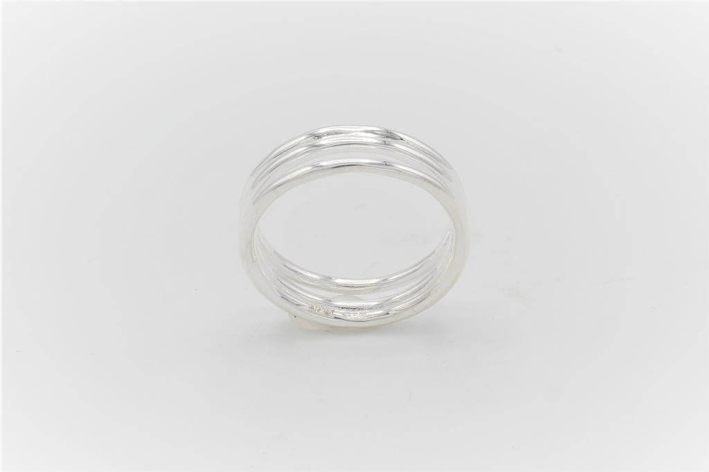 Sølv ring med tre ringe