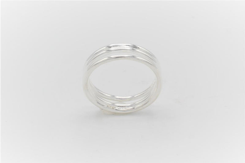 Simpel moderne sølv ring