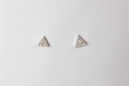 Sølv ørestikker med trekanter
