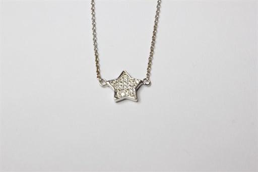 Sølv halskæde med stjerne