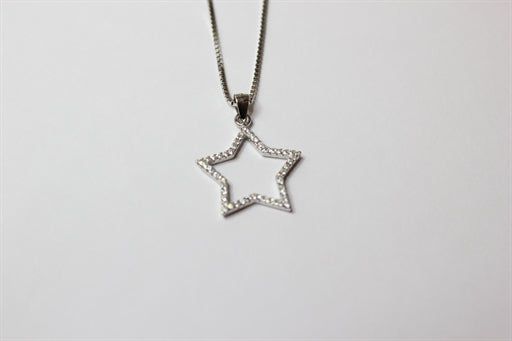 Sølv halskæde, stjerne