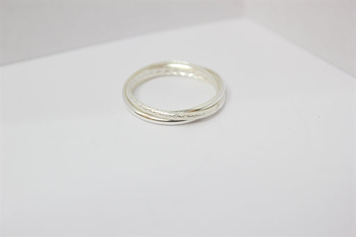 3 i 1 sølv ring