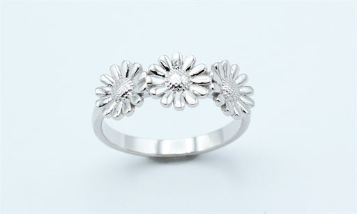 Flower ring, sølv