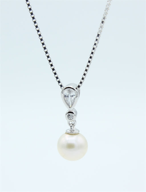 Pearl halskæde, sølv