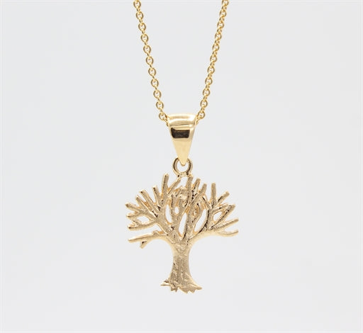 Tree of Life 14 kt halskæde, mat