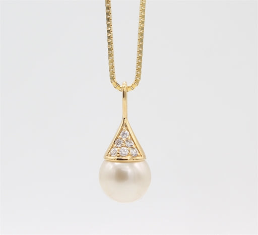 Pearl 14 kt halskæde, eksklusiv