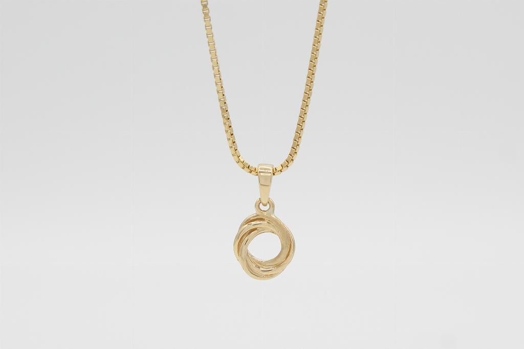 Circle 14kt halskæde, klassisk