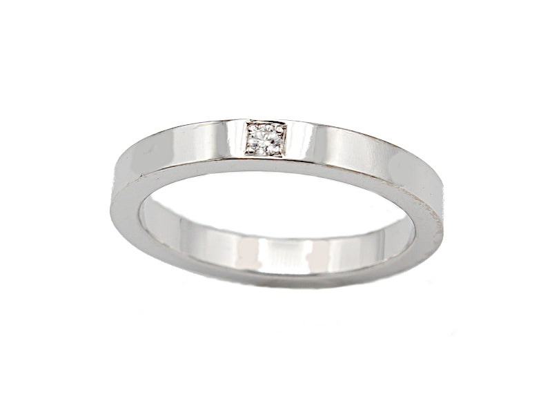 LAURINE alliancering hvidguld m/1 x 0,05 ct