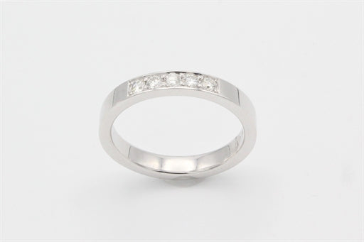 LAURINE alliancering hvidguld m/5 x 0,05 ct