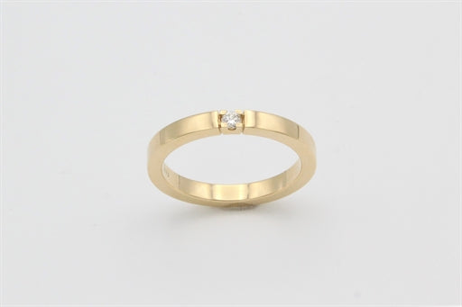 ANNA alliancering rødguld m/1 x 0,05 ct