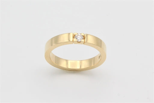 ANNA alliancering rødguld m/1 x 0,10 ct